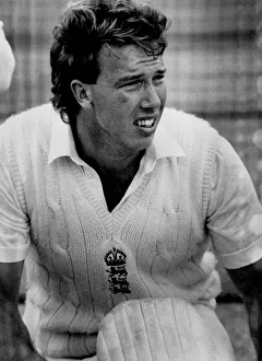 Derek Pringle, England Cricket. July 1984 P006238 Derek Pringle, England Cricket. July 1984 P006238