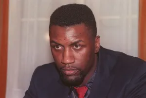 Derek Sweet D Williams heavyweight boxer February 1990 at the centre of Derek Sweet D Williams heavyweight boxer February 1990 at the centre of