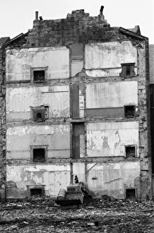 Derelict Housing, Glasgow, Scotland, 6th March 1971. Face of Britain 1971 Feature Derelict Housing, Glasgow, Scotland, 6th March 1971. Face of Britain 1971 Feature