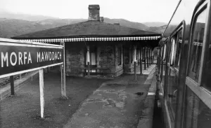 Derelict station at Barmouth Junction Barmouth, Gwynedd, north-western Wales Derelict station at Barmouth Junction Barmouth, Gwynedd, north-western Wales