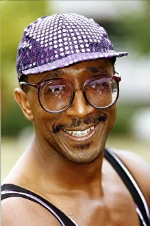 Derrick Evans known to millions as Mr Motivator on the GMTV breakfast wearing purple Derrick Evans known to millions as Mr Motivator on the GMTV breakfast wearing purple