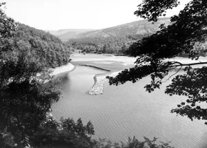 Derwent reservoir near Sheffield, showing the low water level due to the continuing Derwent reservoir near Sheffield, showing the low water level due to the continuing