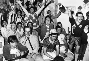 Despair for gloomy faced Liverpool fans and joy for Roma fans as their team take the lead Despair for gloomy faced Liverpool fans and joy for Roma fans as their team take the lead