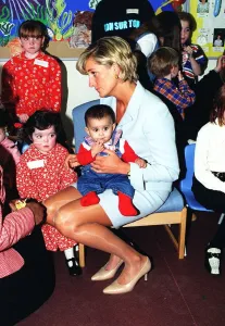 Diana, Princes of Wales visits a children's ward at the Royal Brompton Hospital in Diana, Princes of Wales visits a children's ward at the Royal Brompton Hospital in