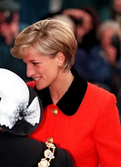 Diana, Princess of Wales arrives at a meeting in London to mark the 30th anniversary of Diana, Princess of Wales arrives at a meeting in London to mark the 30th anniversary of