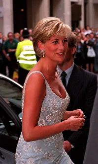Diana, Princess of Wales arrives for a private viewing and reception at Christies in Diana, Princess of Wales arrives for a private viewing and reception at Christies in