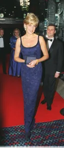 Diana, Princess of Wales arrives for the Royal Gala Premiere performance of Lord Diana, Princess of Wales arrives for the Royal Gala Premiere performance of Lord