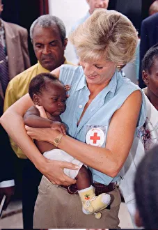 Diana, Princess of Wales four day visit to Angola, the former Portuguese colony torn Diana, Princess of Wales four day visit to Angola, the former Portuguese colony torn