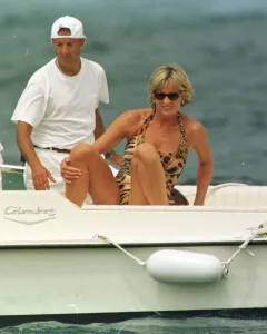 Diana, Princess of Wales on holiday in St Tropez in the South of France as the guest of Diana, Princess of Wales on holiday in St Tropez in the South of France as the guest of