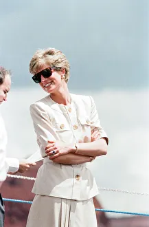 Diana Princess of Wales during her official to Brazil. April 1991 Diana Princess of Wales during her official to Brazil. April 1991