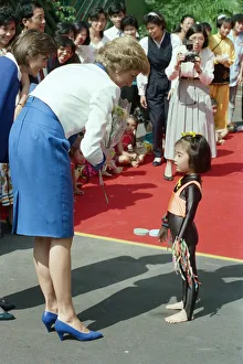 Diana, Princess of Wales during her official visit to Hong Kong. 9th November 1989 Diana, Princess of Wales during her official visit to Hong Kong. 9th November 1989