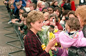 Diana, Princess of Wales, visits the Davies Centre, Battersea, 2nd May 1991 Diana, Princess of Wales, visits the Davies Centre, Battersea, 2nd May 1991