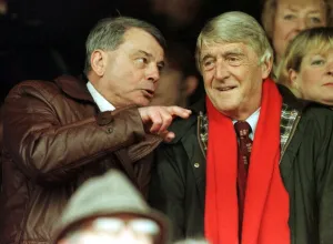 Dicky Bird former cricket umpire sits with Michael Parkinson television/radio presenter Dicky Bird former cricket umpire sits with Michael Parkinson television/radio presenter