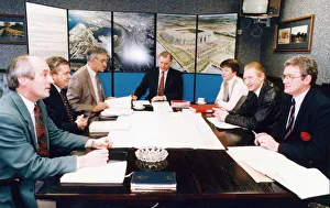 Discussing plans for the new Riverside stadium are (L-R) Grahan Fordy Discussing plans for the new Riverside stadium are (L-R) Grahan Fordy