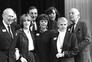 Images Dated 2nd November 1987: Dislexia Campaign November 1987, Showbiz stars turn out to attend the campaign at