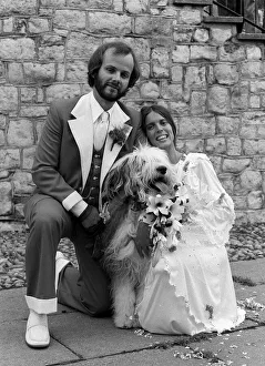 DJ John Peel marries Sheila Gilhooley & pet dog 1974 DJ John Peel marries Sheila Gilhooley & pet dog 1974