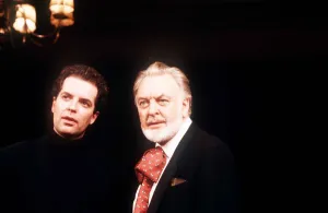 Donald Sinden actor stars in the play Over My Dead Body February 1989 Donald Sinden actor stars in the play Over My Dead Body February 1989