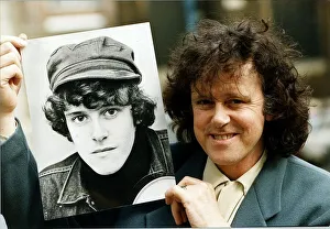 Donovan Pop Star of the 60s with portrait of himself taken in 1965 Donovan Pop Star of the 60s with portrait of himself taken in 1965