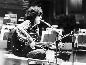 Donovan Scottish singer on stage 1973 at Royal Albert Hall London Donovan Scottish singer on stage 1973 at Royal Albert Hall London