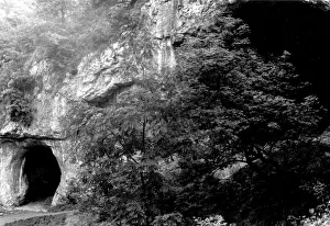 One of the dove holes in Dovedale, Derbyshire. 1970 One of the dove holes in Dovedale, Derbyshire. 1970