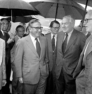 Dr. Henry Kissinger US secretary of state with James Callaghan. Foreign Secretary Dr. Henry Kissinger US secretary of state with James Callaghan. Foreign Secretary