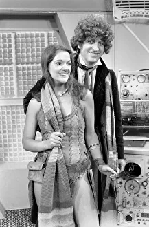 Dr. Who actor Tom Baker seen here with his new assistant played by Louise Jameson Dr. Who actor Tom Baker seen here with his new assistant played by Louise Jameson