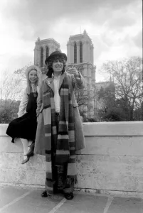 Dr Who television programme in France 1979 Tom Baker and Lalla Ward Dr Who television programme in France 1979 Tom Baker and Lalla Ward
