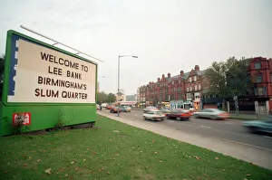 Drivers into Birmingham city centre are greeted by a new sign in Bristol Street with Drivers into Birmingham city centre are greeted by a new sign in Bristol Street with