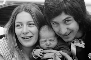 Drummer Kenney Jones of the Faces pop group with his wife Jan at the Welbeck Street Drummer Kenney Jones of the Faces pop group with his wife Jan at the Welbeck Street