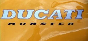 Images Dated 1st September 1997: Ducati motorbike September 1997 Logo Ducati monster