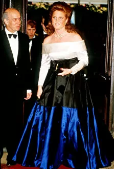 Images Dated 21st April 1986: Duchess of York at The Queens 60th birthday celebrations Covent Garden Opera House