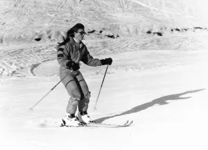Duchess Of York Sarah Ferguson skiing, February 1989 Duchess Of York Sarah Ferguson skiing, February 1989