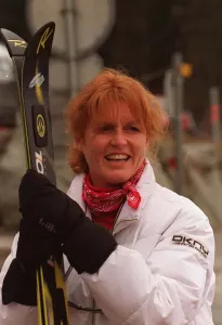 Duchess Of York Sarah Ferguson skiing in Switzerland Duchess Of York Sarah Ferguson skiing in Switzerland