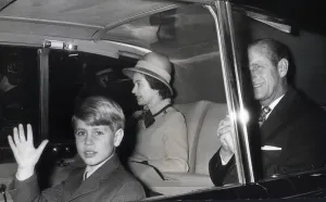 The Duke of Edinburgh. Prince Edward waving as he arrives at Westminster Abbey with Queen The Duke of Edinburgh. Prince Edward waving as he arrives at Westminster Abbey with Queen