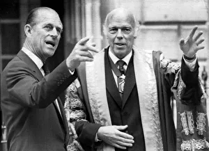 The Duke of Edinburgh. Prince Philip with Sir James Fraser at the Royal college of The Duke of Edinburgh. Prince Philip with Sir James Fraser at the Royal college of