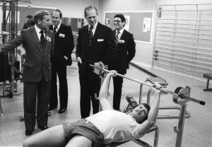 The Duke of Edinburgh. Prince Philip visits the Brittania Leisure Centre in Shoreditch The Duke of Edinburgh. Prince Philip visits the Brittania Leisure Centre in Shoreditch