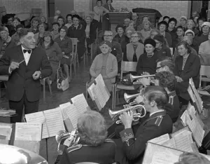 The Dunchurch Silver Band entertaining old people at the Claremont Centre in Rugby The Dunchurch Silver Band entertaining old people at the Claremont Centre in Rugby
