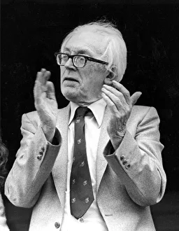 Durham Miners Gala - Michael Foot watches the march pass by Durham Miners Gala - Michael Foot watches the march pass by