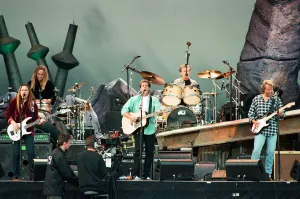 The Eagles performing live at the McAlpine Stadium in Huddersfield. 10th July 1996 The Eagles performing live at the McAlpine Stadium in Huddersfield. 10th July 1996