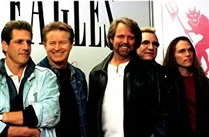 Images Dated 6th July 1996: The Eagles rock group in Dublin concert tour press conference 1996