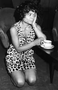 Eartha Kitt Singer at Heathrow Airport March 1970 Eartha Kitt Singer at Heathrow Airport March 1970