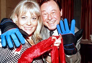 Eastenders actress Wendy Richard who plays Pauline Fowler poses with Bill Treacher who Eastenders actress Wendy Richard who plays Pauline Fowler poses with Bill Treacher who