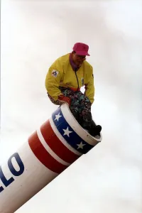 Eddie Edwards Ski-Jump superflop launches new career as a human cannonball Eddie Edwards Ski-Jump superflop launches new career as a human cannonball