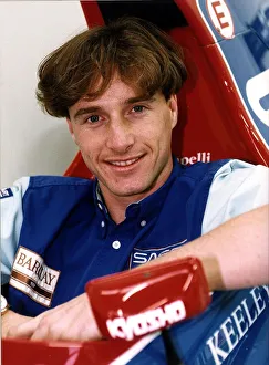 Eddie Irvine Racing Driver pictured at Jordan Racing Team HQ Silverstone Eddie Irvine Racing Driver pictured at Jordan Racing Team HQ Silverstone