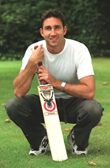 Edward Giddins Warwickshire cricketer August 1999 who has received his England call Edward Giddins Warwickshire cricketer August 1999 who has received his England call