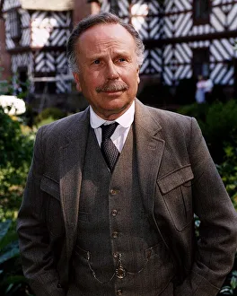 Edward Hardwicke Actor in edwardian three piece suit Edward Hardwicke Actor in edwardian three piece suit