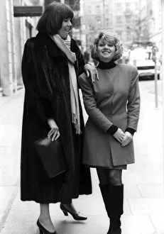 Elaine Paige with Diana Rigg at TV press call - February 1988 Elaine Paige with Diana Rigg at TV press call - February 1988