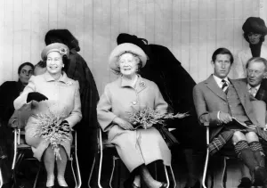 Elizabeth Queen mother Prince Charles and the Queen 2nd march 1988 Elizabeth Queen mother Prince Charles and the Queen 2nd march 1988