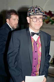 Elton John at a gala dinner in aid of the AIDS Crisis Trust in Whitehall Elton John at a gala dinner in aid of the AIDS Crisis Trust in Whitehall