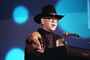 Elton John performing at the Sanremo Music Festival. 23rd February 1989 Elton John performing at the Sanremo Music Festival. 23rd February 1989